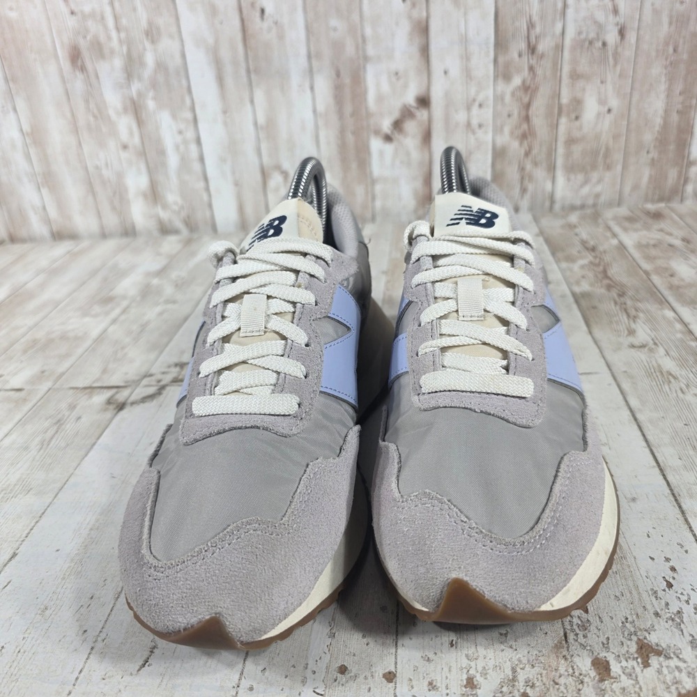 New Balance Women's Gray Sneakers with Light Blue 'N' - Picture 2 of 8